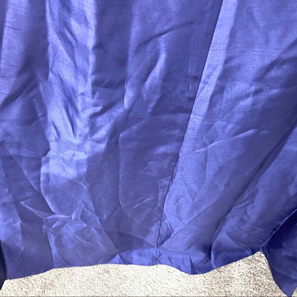 David's Bridal Lapis Strapless Maxi Gown Dress 2 - Picture 5 of 8